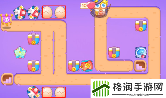 保卫萝卜4阿波与魔法宝藏第43关通关攻略