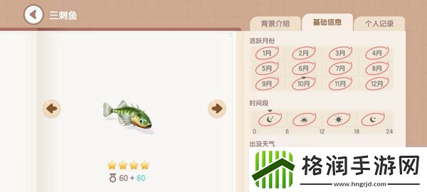 心动小镇钓鱼图鉴有哪些