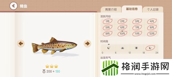 心动小镇钓鱼图鉴有哪些