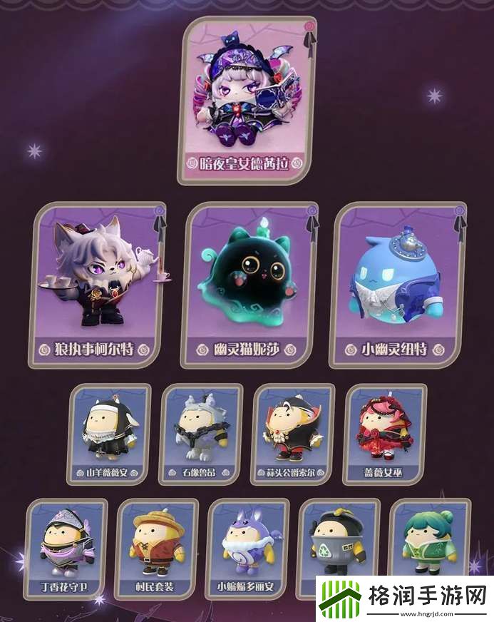 蛋仔派对s19哥特季盲盒所有皮肤一览