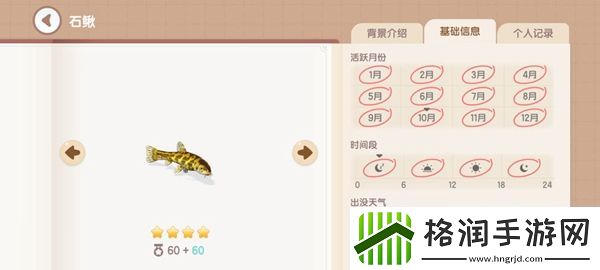 心动小镇钓鱼图鉴有哪些