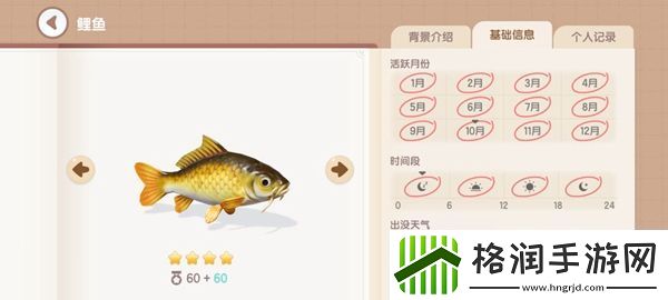 心动小镇钓鱼图鉴有哪些