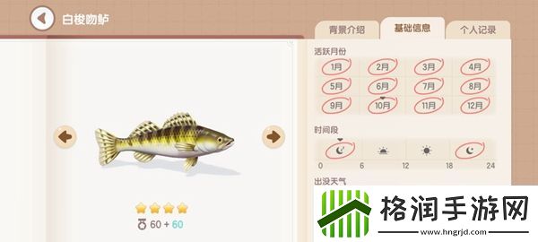 心动小镇钓鱼图鉴有哪些