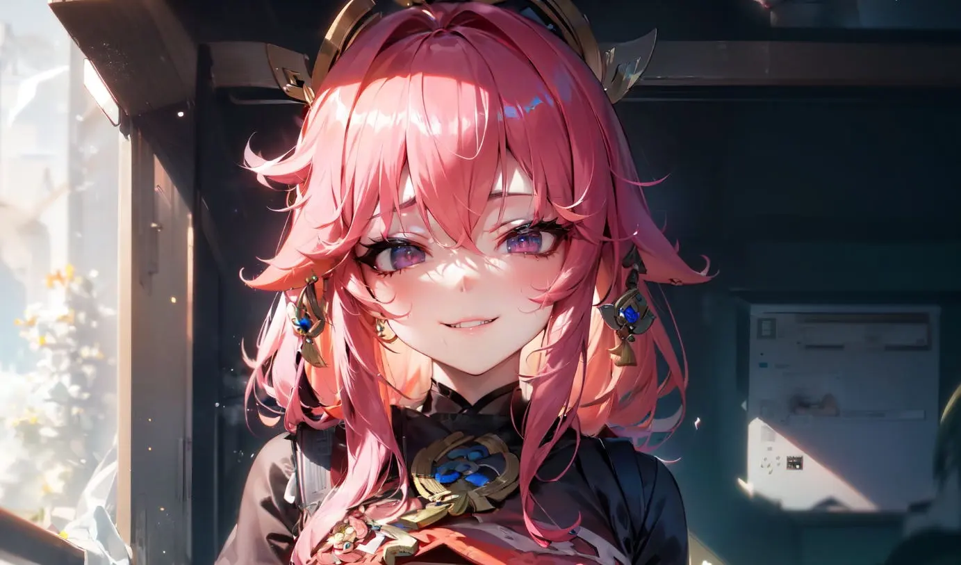 原神八重神子流眼泪吐口水