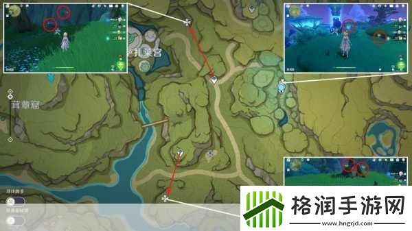 原神须弥草晶蝶收集路线全攻略