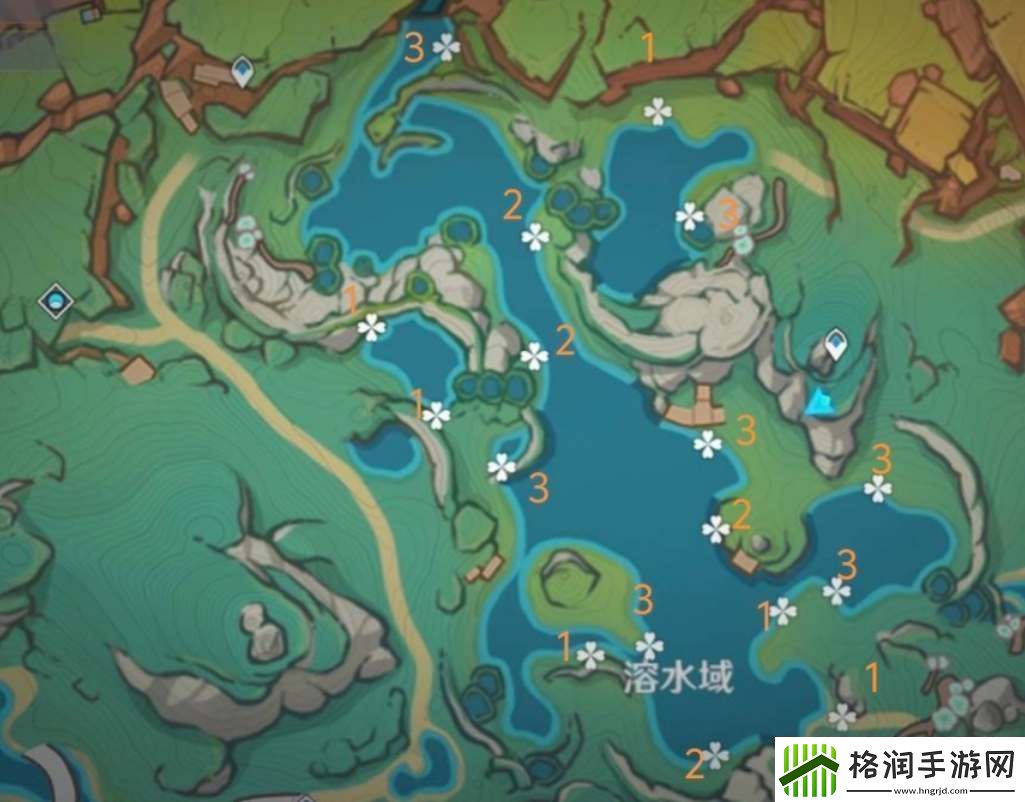 原神浪沫羽鳃高效采集路线图