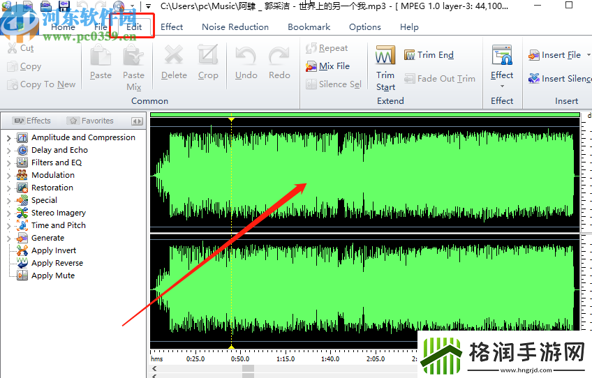 MP3AudioEditor怎么剪切音频文件