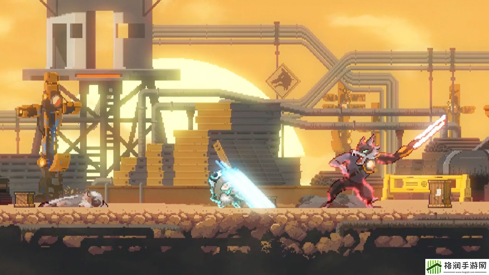 赛博朋克像素风肉鸽动作游戏独自屹立现已推出试玩Demo