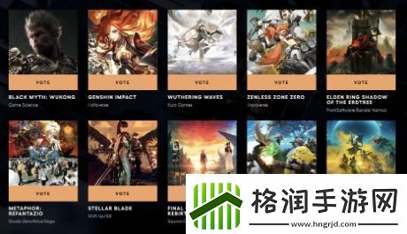 TGA玩家之声第二轮投票开启黑神话晋级