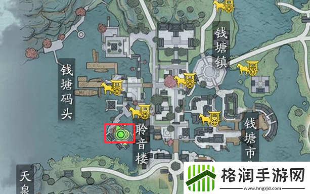 天涯明月刀手游江南聆音楼侍女在哪