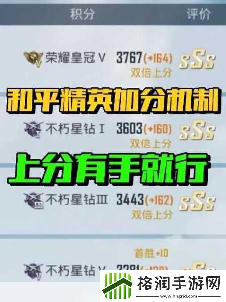 和平精英隐藏分揭秘