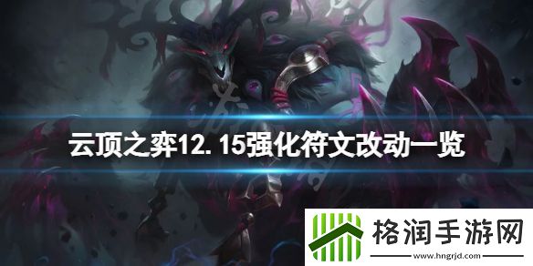 云顶之弈12.15强化符文有什么变化