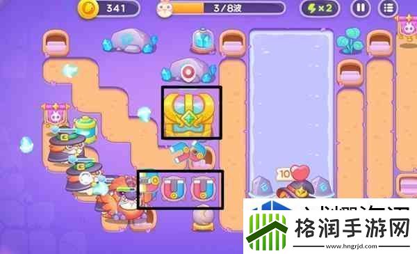 保卫萝卜4阿波与魔法宝藏第99关通关教学