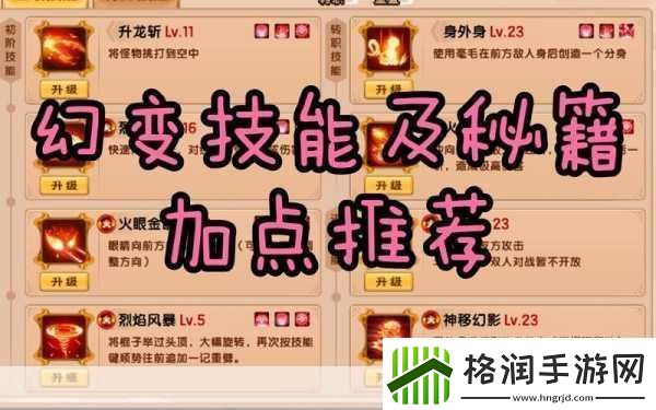 造梦无双悟空分身流技能加点全攻略