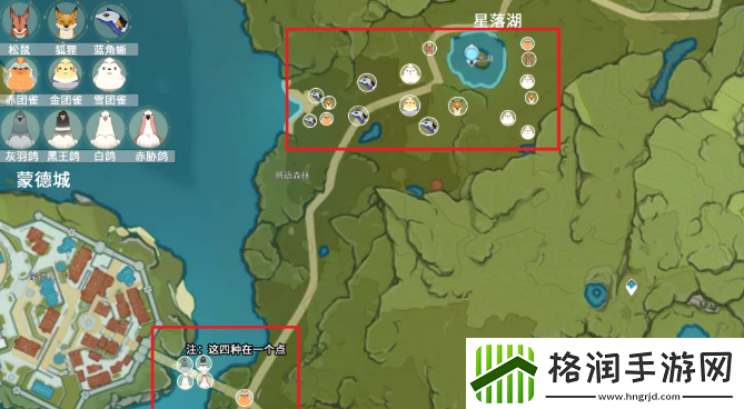 原神小动物分布位置大全