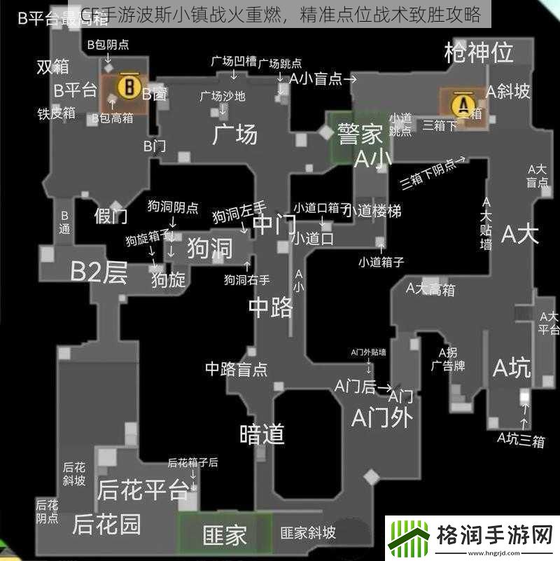 CF手游波斯小镇战火重燃精准点位战术致胜攻略