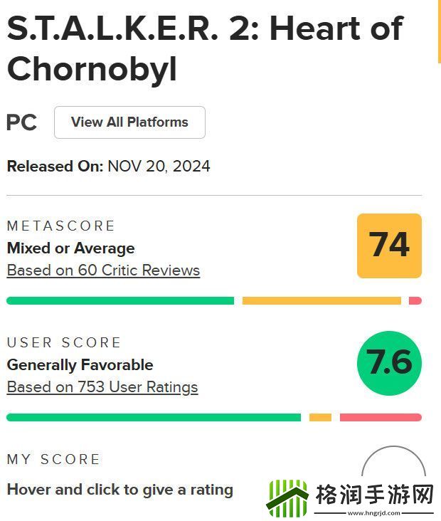 潜行者2评分风波
