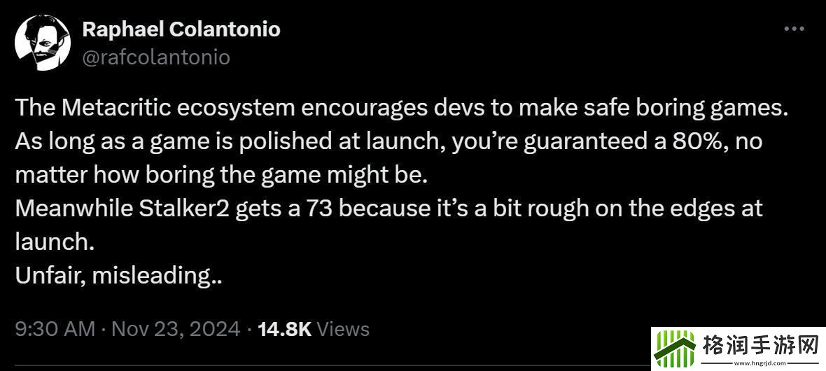 潜行者2评分风波