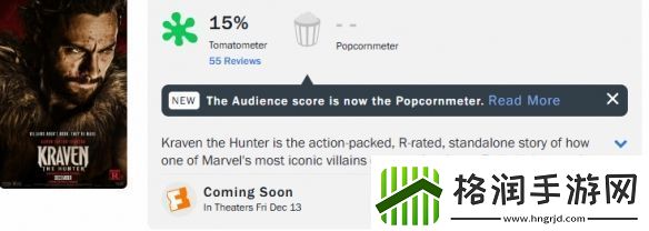 漫威猎人克莱文口碑扑街