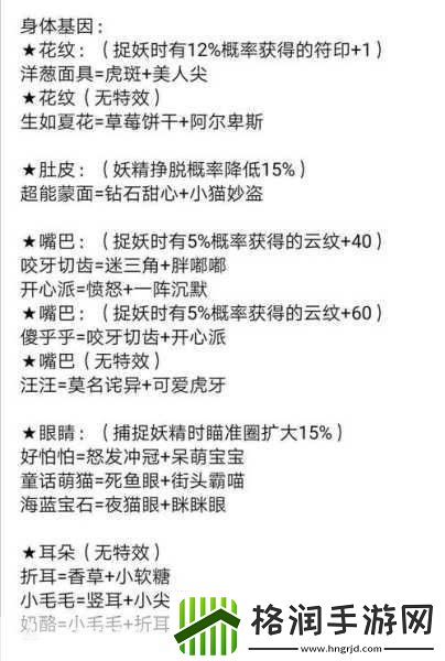 一起来捉妖猫配方全揭秘