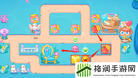 保卫萝卜4海的闺女第112关通关攻略