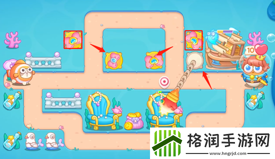 保卫萝卜4海的闺女第112关通关攻略