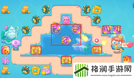 保卫萝卜4海的闺女第109关通关攻略