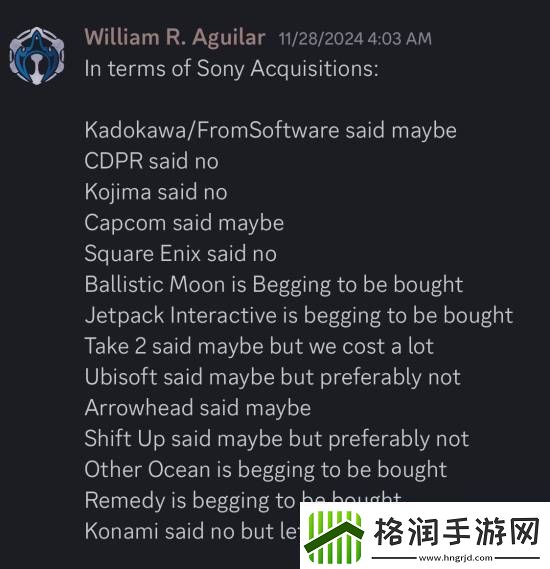 曝索尼曾与多家厂商谈收购