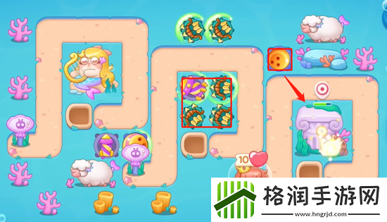 保卫萝卜4海的闺女第65关通关攻略