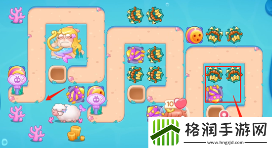 保卫萝卜4海的闺女第65关通关攻略