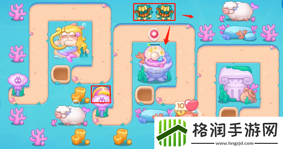 保卫萝卜4海的闺女第65关通关攻略