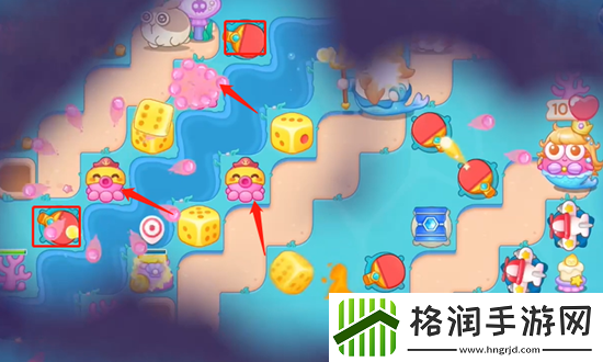 保卫萝卜4海的闺女第47关通关攻略