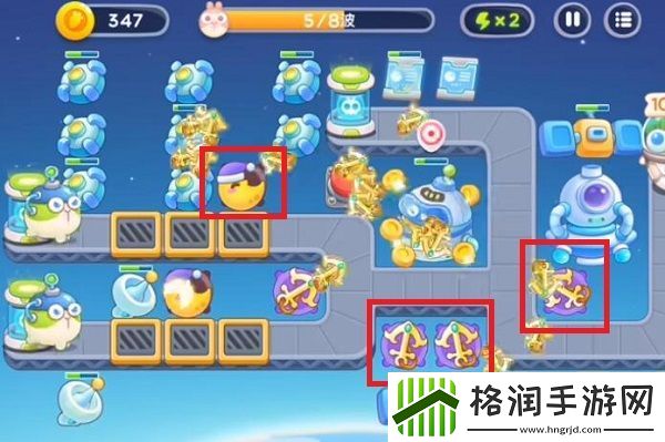 保卫萝卜4太空穿越第17关通关攻略