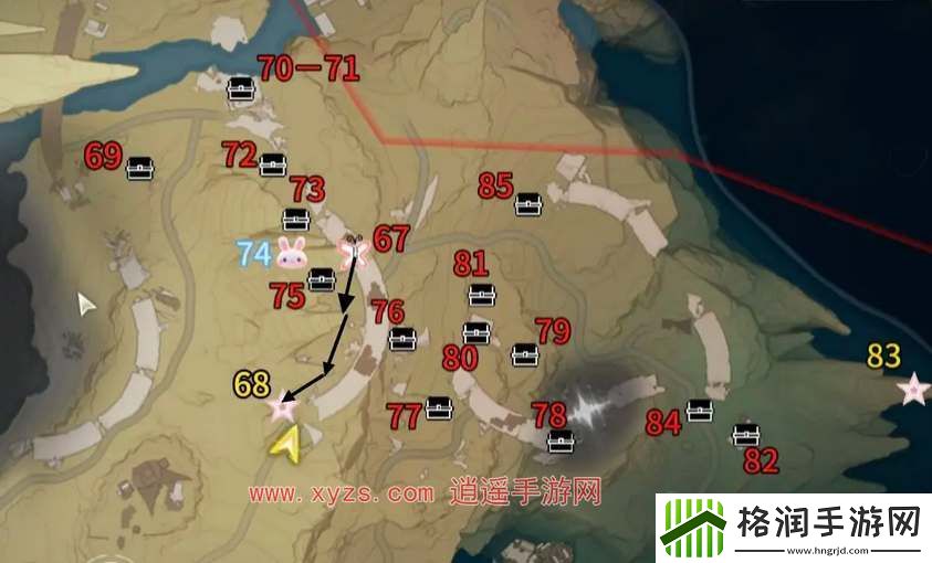 鸣潮手游游戏荒石高地宝箱收集攻略大全
