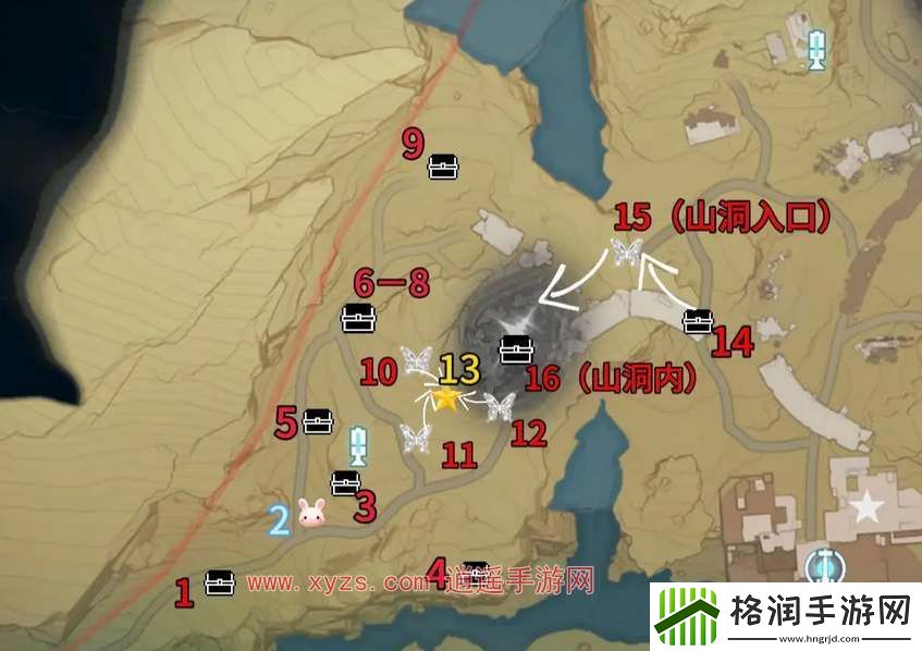 鸣潮手游游戏荒石高地宝箱收集攻略大全