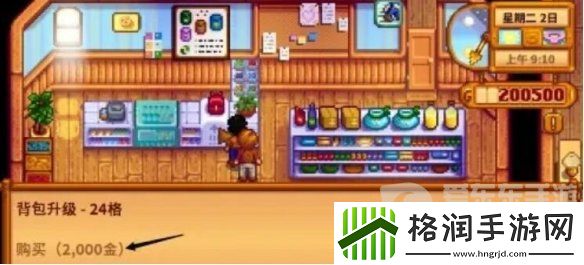 星露谷物语背包格子怎么增加