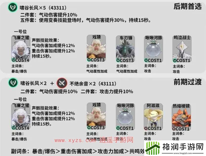 鸣潮手游游戏忌炎武器声骸组合攻略大全