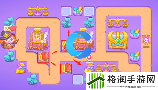 保卫萝卜4阿波与魔法宝藏第八十七关图文攻略