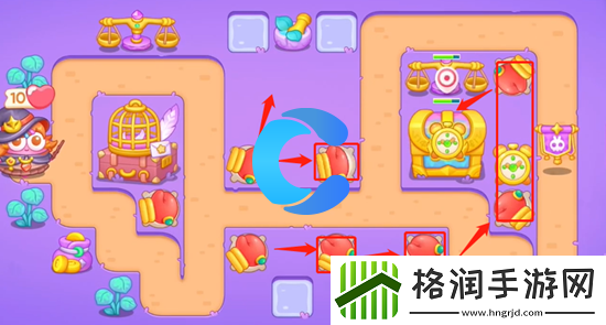 保卫萝卜4阿波与魔法宝藏第八十七关图文攻略