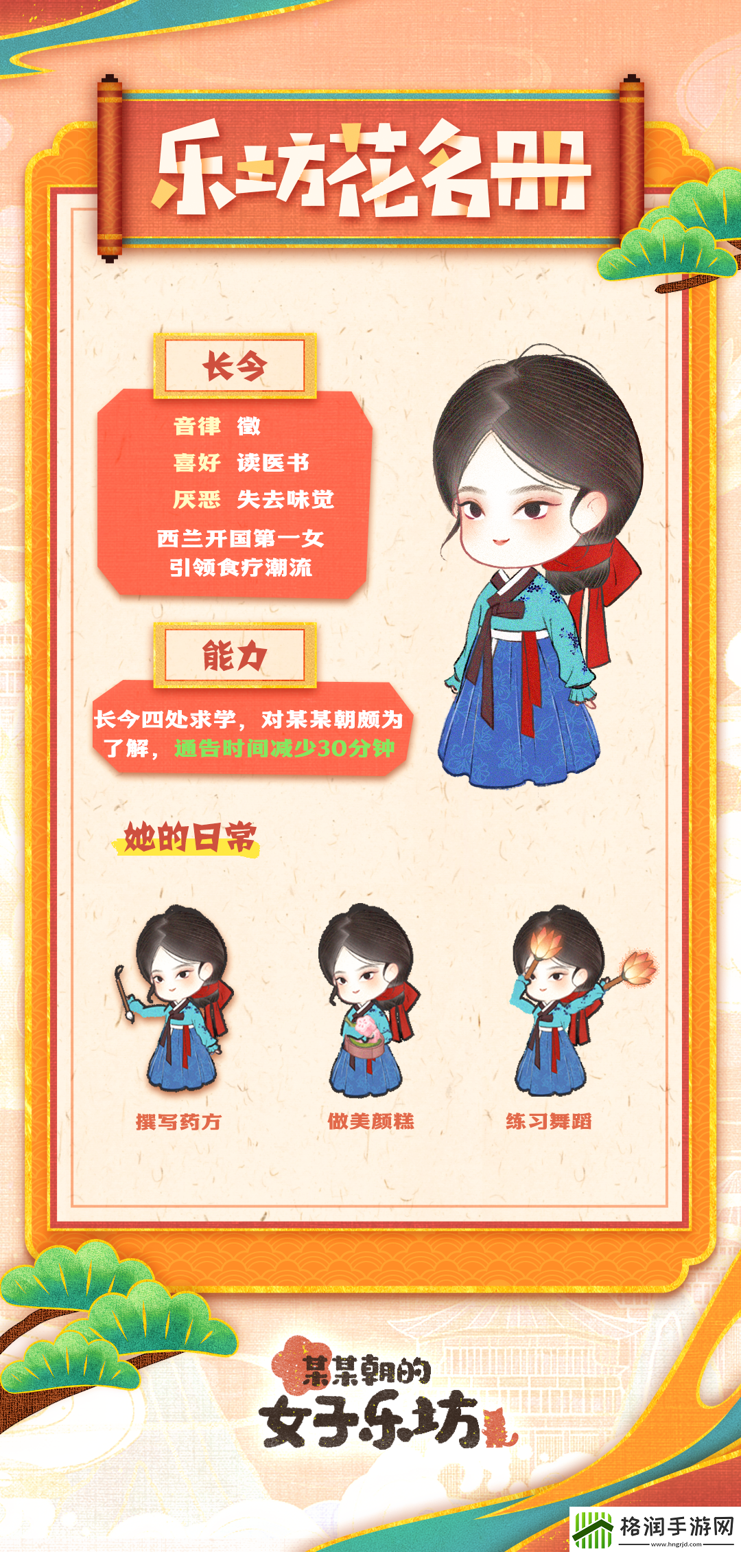 某某朝的女子乐坊乐坊花名册长今分享