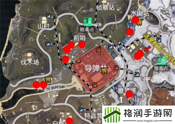 和平精英地铁逃生冰河禁区打野点在哪