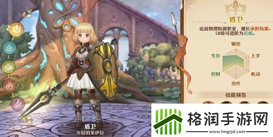 森之国度盾卫职业基本信息及技能一览