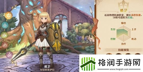 森之国度盾卫职业基本信息及技能一览