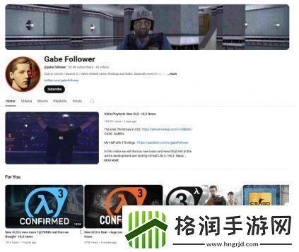 V社称半衰期3测试中25年可能会发布