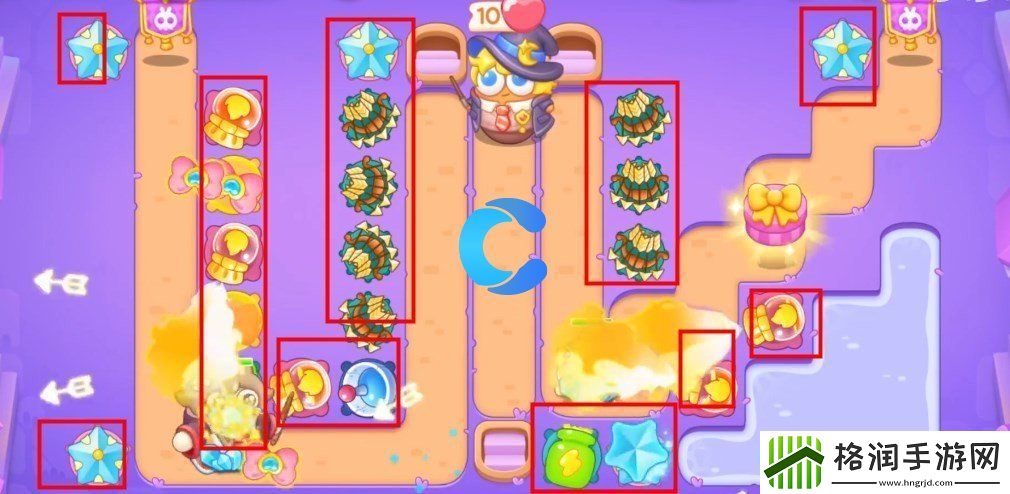 保卫萝卜4阿波与魔法宝藏第五十六关图文攻略