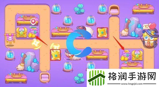 保卫萝卜4阿波与魔法宝藏第四十四关图文攻略