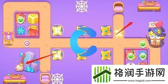 保卫萝卜4阿波与魔法宝藏第四十四关图文攻略