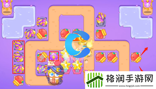 保卫萝卜4阿波与魔法宝藏第五十一关图文攻略