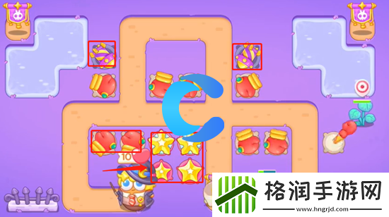 保卫萝卜4阿波与魔法宝藏第五十一关图文攻略