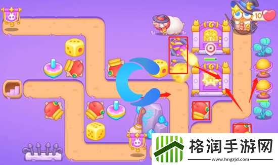 保卫萝卜4阿波与魔法宝藏第四十八关图文攻略